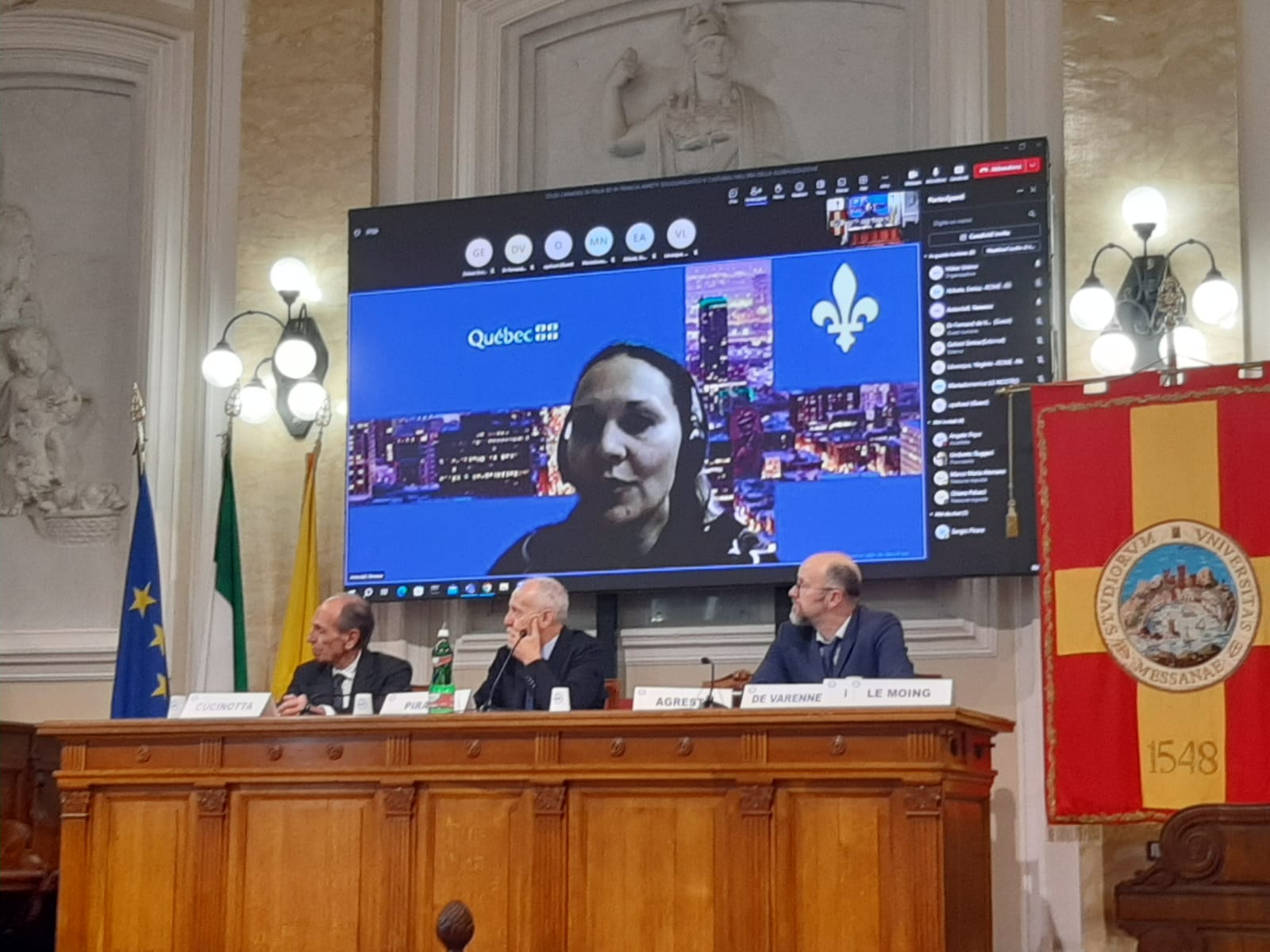 foto convegno studi canadesi messina