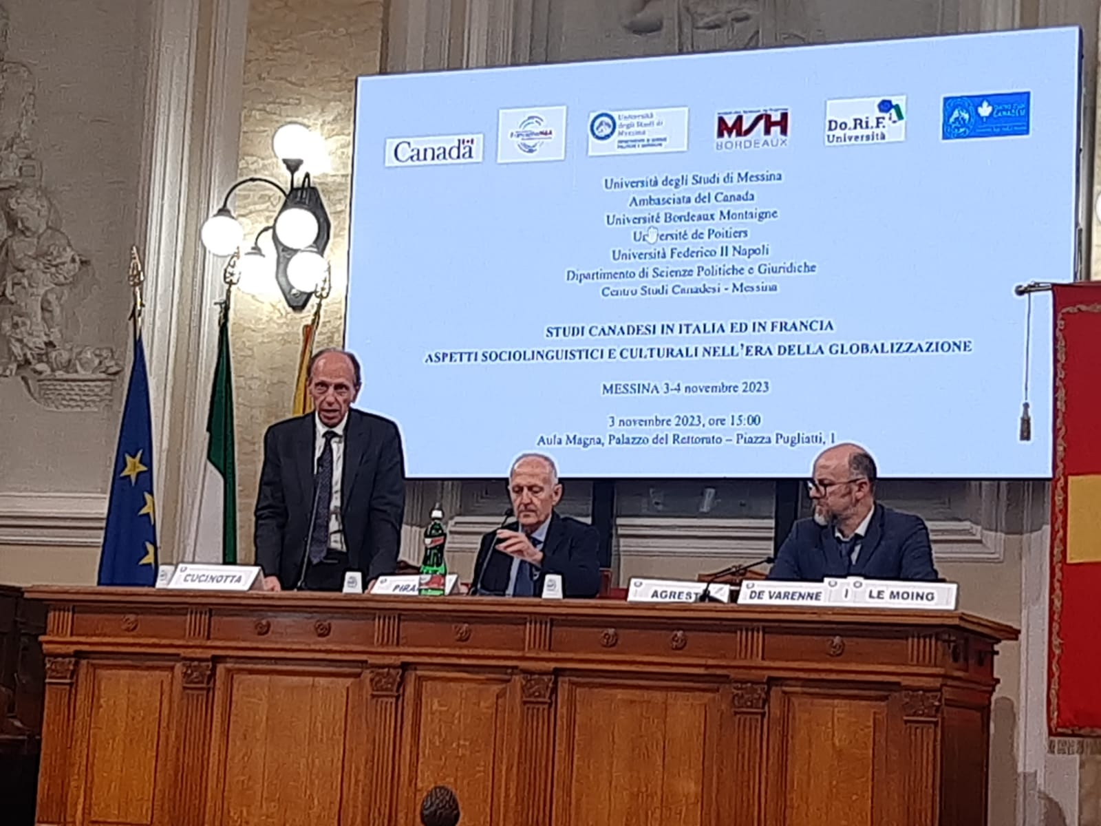 foto convegno studi canadesi messina