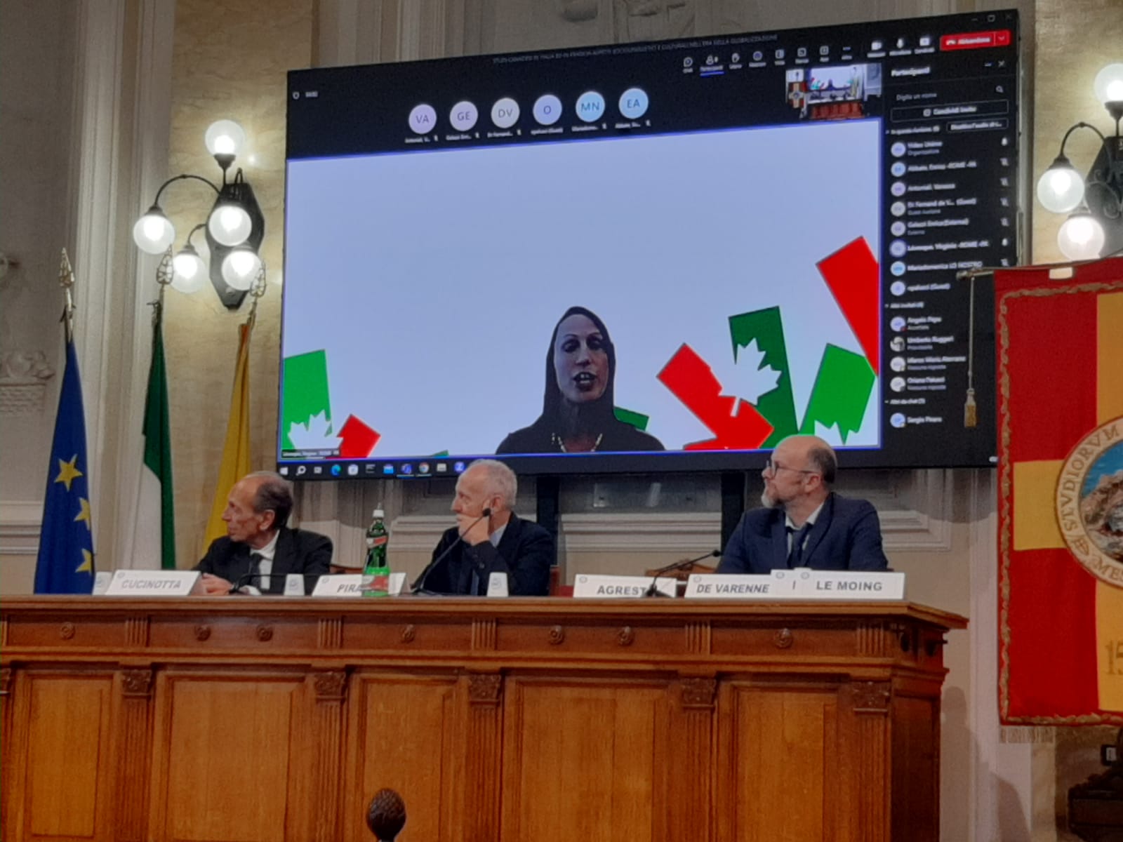 foto convegno studi canadesi messina