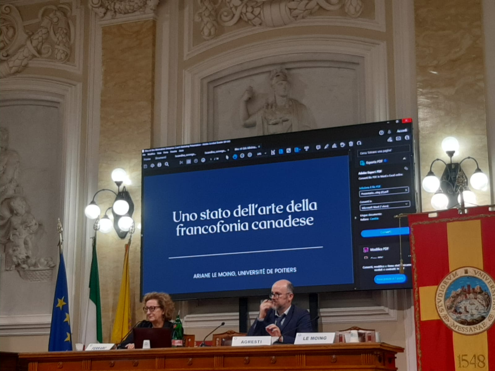 foto convegno studi canadesi messina