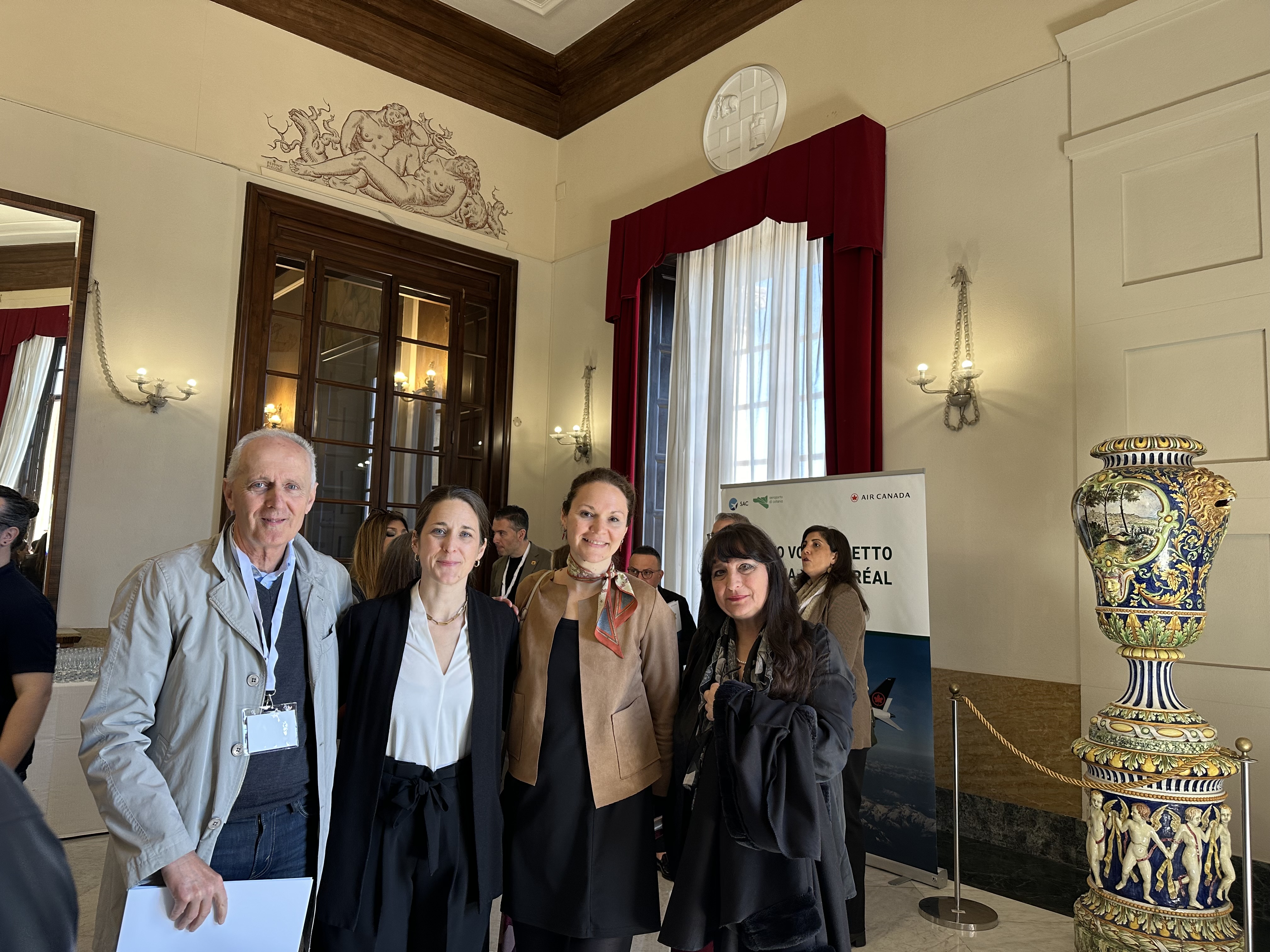 Incontro Prof. Piraro con Ambasciatrice Quèbec
