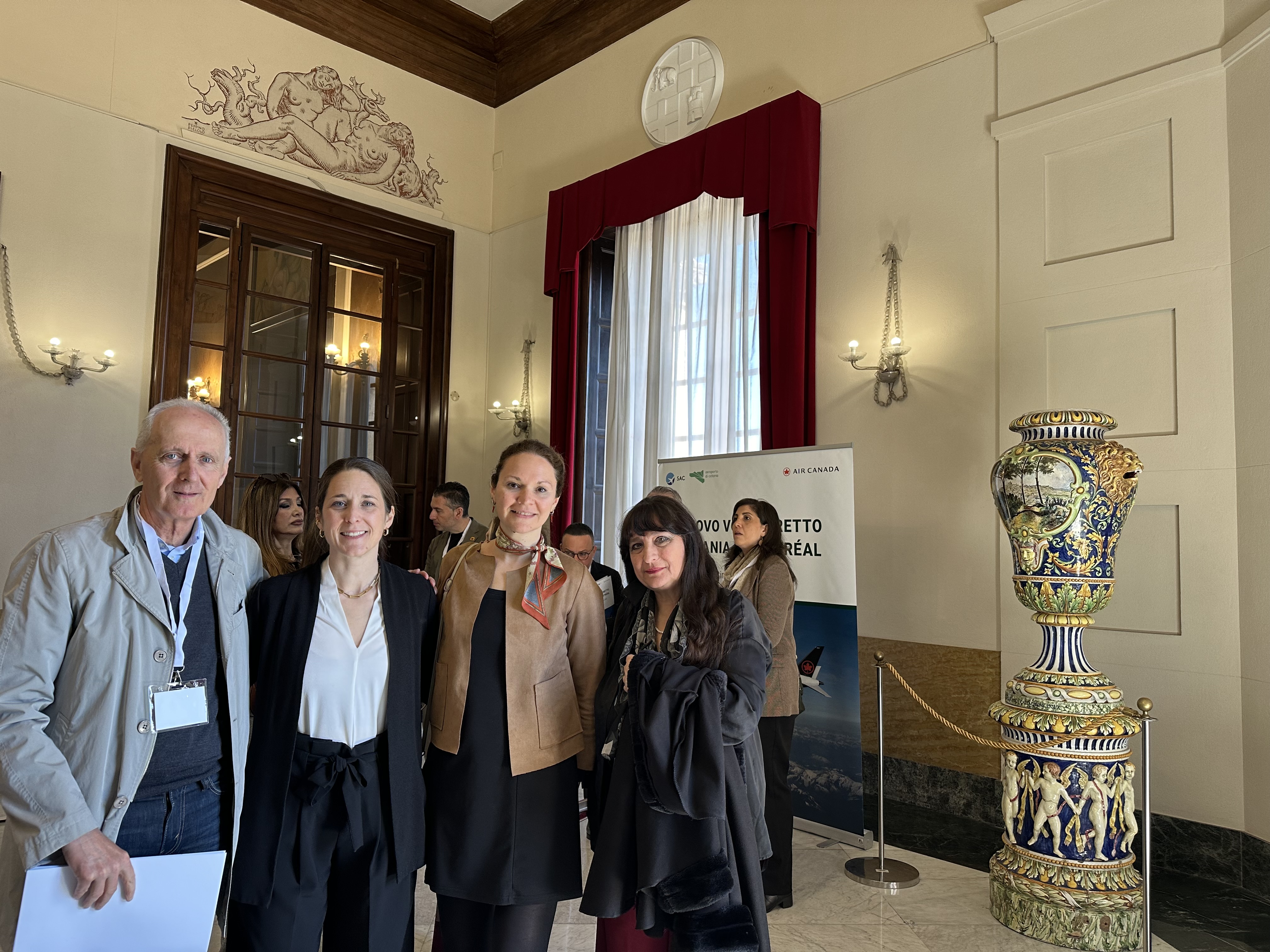 Incontro Prof. Piraro con Ambasciatrice Quèbec